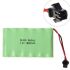 Batteria Ricaricabile Ni-MH 7.2V AA 1800mAh Soluzione Ecocompatibile Alta Capacità Lunga Durata per Auto Telecomandate Droni Elettronica Quotidiana Plug SM