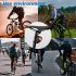 ANTUSI A8 fanale posteriore per bici da strada MTB allarme antifurto freno automatico telecomando alta visibilità accessori per bici sicurezza e comodità per ciclisti appassionati