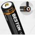 BESTON 18650 Batteria 3.7V 3500mAh al Litio Ricaricabile Micro USB Alta Capacità Elettronica e Attività all'Aperto Compatibilità Dispositivi Potenza Duratura Progetti Fai-da-Te