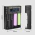 Caricabatteria YONII D4 LCD 4 Slot 18650 per batteria al litio 18650 21700 26650 AA AAA Ni-mh