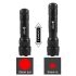 UltraFire WF-502B.2 Torcia LED Luce Rossa Zoomabile Compatta Potente Resistente Impermeabile IPX65 per Escursioni Notturne Caccia Astronomia Osservazione Faunistica Pesca