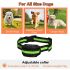 Collare Antiabbaio Ultrasonico Dispositivo Antiabbaio Intelligente Impermeabile e Ricaricabile USB per Addestramento Cani Umanizzato Strumento Leggero e Ecologico