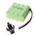 Batteria ricaricabile Ni-MH 9.6V 1800mAh con plug SM ecologica per modellini aerei e auto telecomandate lunga durata e prestazioni stabili solución energetica sostenibile