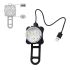 Luce bicicletta ricaricabile USB HJ-030 3 LED design compatto e impermeabile 4 modalità illuminazione per sicurezza ciclismo urbano e fuoristrada visibilità pedalate notturne