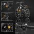 CarryBright CBX4 Indicatore di Direzione per Bici con Clacson Luce Bici Impermeabile Ricarica USB Telecomando Intelligente Sicurezza e Visibilità per Mountain e Bici da Strada