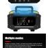 FOXSUR Caricabatteria portatile 12V 24V per auto moto camion compatibile AGM LiFePO4 e batterie al piombo carica automatica a 7 fasi per una salute ottimale delle batterie