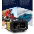 FOXSUR Caricabatteria portatile 12V 24V per auto moto camion compatibile AGM LiFePO4 e batterie al piombo carica automatica a 7 fasi per una salute ottimale delle batterie