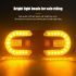 Indicatore di direzione bici Luce posteriore LED ad alta efficienza Ricaricabile USB Design wireless Alta visibilità Sicurezza ciclisti Accessori bici Installazione facile