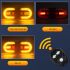 Indicatore di direzione bici Luce posteriore LED ad alta efficienza Ricaricabile USB Design wireless Alta visibilità Sicurezza ciclisti Accessori bici Installazione facile