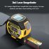 Telemetro laser 3 in 1 Display LCD retroilluminato Metro a nastro 5m Strumento multifunzionale per misurazioni precise in condizioni di scarsa luminosità e progetti fai-da-te
