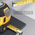 Telemetro laser 3 in 1 Display LCD retroilluminato Metro a nastro 5m Strumento multifunzionale per misurazioni precise in condizioni di scarsa luminosità e progetti fai-da-te