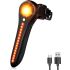 Luce Posteriore Bici Intelligente USB-C: Super Luminosa per Ciclismo su Strada/MTB. Sicurezza al Top!