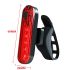 Fanale Posteriore Bici Ultra Luminoso Ricaricabile USB Alta Visibilità Tecnologia LED Antipioggia IPX4 Accessorio per Bici Sicurezza Ciclistica Installazione Senza Attrezzi