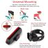 Fanale Posteriore Bici Ultra Luminoso Ricaricabile USB Alta Visibilità Tecnologia LED Antipioggia IPX4 Accessorio per Bici Sicurezza Ciclistica Installazione Senza Attrezzi