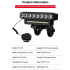 Luce Anteriore Bicicletta Ricaricabile USB con Clacson 120dB Impermeabile Accessorio Sicurezza Ciclismo per Ciclisti Avventurosi e Urbani Dual Switch per Guida Notturna Senza Problemi