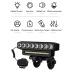 Luce Anteriore Bicicletta Ricaricabile USB con Clacson 120dB Impermeabile Accessorio Sicurezza Ciclismo per Ciclisti Avventurosi e Urbani Dual Switch per Guida Notturna Senza Problemi