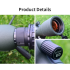 25-75x60 Zoom Cannocchiale Obiettivo ED Potente telescopio monoculare Bak4 Prisma per campeggio esterno Bird Watching