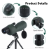 25-75x60 Zoom Cannocchiale Obiettivo ED Potente telescopio monoculare Bak4 Prisma per campeggio esterno Bird Watching