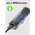 TOWILD CL600 Luce per Bici LED USB Ricaricabile 2000mAh Alta Luminosità Design Impermeabile Sicurezza Ciclismo Urbano e Percorsi Forestali Accessori Bici