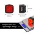 Fanale Posteriore Intelligente Enfitnix Cubelite III Luce Posteriore Ultra Luminosa 30 Lumen Ricarica USB Batteria a Ioni di Litio Sicurezza Ciclismo Design Compatto per Ciclisti