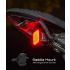 Fanale Posteriore Intelligente Enfitnix Cubelite III Luce Posteriore Ultra Luminosa 30 Lumen Ricarica USB Batteria a Ioni di Litio Sicurezza Ciclismo Design Compatto per Ciclisti