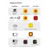 Fanale Posteriore Intelligente Enfitnix Cubelite III Luce Posteriore Ultra Luminosa 30 Lumen Ricarica USB Batteria a Ioni di Litio Sicurezza Ciclismo Design Compatto per Ciclisti