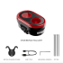 CYCLAMI CY200 Luce Posteriore con Sensore Frenata Intelligente Fari LED per Bicicletta IPX6 Ideale per Sicurezza Ciclismo Pedalate Notturne e Accessori Ciclismo Resistenti