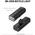 CYCLAMI BR2000 BR1200 Faro Bici Anteriore, 2000/1200 Lumen, Luce Ciclismo Type-C MTB/Strada