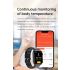 E500 Glicemia Smart Watch Men ECG Monitor Pressione sanguigna Temperatura corporea Smartwatch IP68 Tracker fitness impermeabile