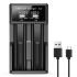 Caricabatterie Intelligente USB LCD per Batterie Ricaricabili 18650 e Ni-MH AA AAA Monitoraggio Ricarica con Display LCD Compatibilità Versatile e Gestione Efficiente delle Batterie
