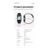 EP02 Orologio intelligente per glicemia con zucchero nel sangue ECG  PPG HRV temperatura della frequenza cardiaca 1.57 