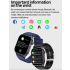 E580 Smartwatch glice mia ECG, pressione. Display 2.04
