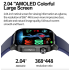 E580 Smartwatch glice mia ECG, pressione. Display 2.04