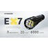 Nitecore EX7 Torcia LED 6000 Lumen USB-C Ricaricabile | Illuminazione Potente per Outdoor, Escursionismo.