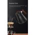 Bollitore elettrico a collo di cigno controllo della temperatura in tempo reale riscaldamento rapido 1200 watt versamento di precisione per tè e caffè design sicuro e prestazioni eccellenti