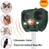 Repellente Animale Ultrasonico Solare per Giardini Protezione Esterna Impermeabile IP44 Controllo Fauna Selvatica Ecologico Resistente alle Intemperie onde sonore e ultrasuoni
