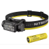 Lampada frontale ricaricabile NITECORE HC70 1600 lumen USB-C luce ad alta efficienza visibilità notturna durata batteria estesa design compatto per avventure all'aperto e cantiere