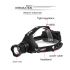 Lampada frontale LED XHP70 8000 lumen ricaricabile USB IPX5 impermeabile con modalità regolabili ideale per pesca notturna escursioni alta prestazione e sicurezza al buio design leggero