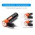 Batteria 14500 DoublePow 750mAh 3.7V Micro USB alta capacità eco-sostenibile con indicatore di ricarica LED per dispositivi elettronici qualità compatta al litio ricaricabile