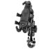 Supporto telefono in alluminio ROCKBROS regolabile per moto e bici con assorbimento urti in silicone accessori per ciclismo e moto supporto girevole multi-angolo per smartphone