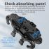 Supporto telefono in alluminio ROCKBROS regolabile per moto e bici con assorbimento urti in silicone accessori per ciclismo e moto supporto girevole multi-angolo per smartphone