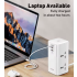 LDNIO Multipresa Verticale 70W: Caricabatterie USB-C/A Universale, Cubo Salvaspazio per Casa/Ufficio