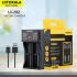 LiitoKala Lii-202 caricabatterie intelligente per batterie 3.7V Li-ion 18650 21700 NiMH con doppio canale di ricarica ingresso Micro USB uscita USB per ricarica efficiente e sicura