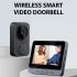 Scopri il M12 Videocitofono senza fili campanello visivo con schermo IPS 4.3'' visione cristallina installazione wireless semplice per sicurezza migliorata e protezione della privacy