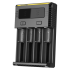 Scopri Nitecore Nuovo Caricabatterie Ionico I4 compatto con compatibilità ampia Li-ion IMR LifePo4 Ni-MH ricarica intelligente sicurezza avanzata indicatore LED accessorio tecnologico