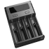 Scopri Nitecore Nuovo Caricabatterie Ionico I4 compatto con compatibilità ampia Li-ion IMR LifePo4 Ni-MH ricarica intelligente sicurezza avanzata indicatore LED accessorio tecnologico