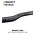 Manubrio per Bicicletta TOSEEK ZF-ONE MTB in Fibra di Carbonio 31.8mm x 580mm-760mm Design Nero Opaco Leggero Accessorio di Qualità Premium per Prestazioni e Guida Efficiente