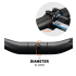 Manubrio per Bicicletta TOSEEK ZF-ONE MTB in Fibra di Carbonio 31.8mm x 580mm-760mm Design Nero Opaco Leggero Accessorio di Qualità Premium per Prestazioni e Guida Efficiente
