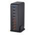 Caricatore GaN da tavolo 240W con tecnologia Nitruro di Gallio 8 porte USB tipo C PD multi-dispositivo ricarica intelligente per smartphone laptop tablet efficienza superiore
