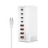Caricatore GaN da tavolo 240W con tecnologia Nitruro di Gallio 8 porte USB tipo C PD multi-dispositivo ricarica intelligente per smartphone laptop tablet efficienza superiore